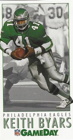 1992 GameDay #349 Keith Byars Front