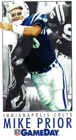 1992 GameDay #418 Mike Prior Front