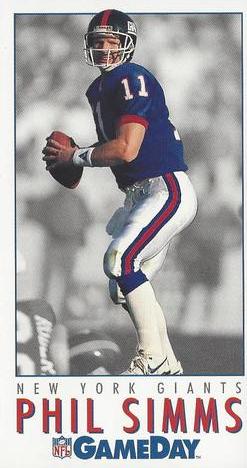 1992 GameDay #471 Phil Simms Front