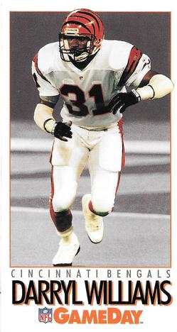 1992 GameDay #489 Darryl Williams Front