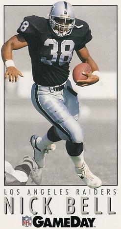 1992 GameDay #496 Nick Bell Front