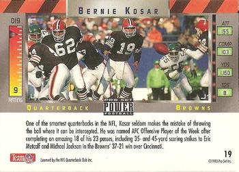 1993 Pro Set Power #19 Bernie Kosar Back