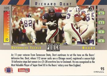 1993 Pro Set Power #95 Richard Dent Back