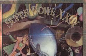 1990 Panini Stickers #1 Super Bowl XXIV Front