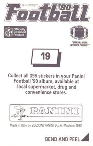 1990 Panini Stickers #19 Anthony Munoz Back