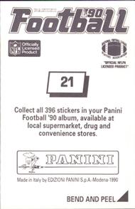 1990 Panini Stickers #21 Eric Ball Back