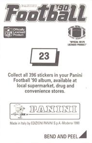 1990 Panini Stickers #23 James Brooks Back