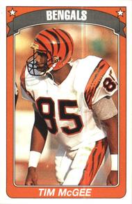 1990 Panini Stickers #28 Tim McGee Front