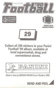 1990 Panini Stickers #29 Cleveland Browns Crest Back