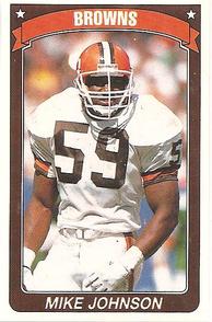 1990 Panini Stickers #30 Mike Johnson Front