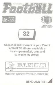 1990 Panini Stickers #32 Thane Gash Back