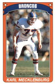 1990 Panini Stickers #46 Karl Mecklenburg Front