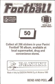 1990 Panini Stickers #50 Denver Broncos Crest Back
