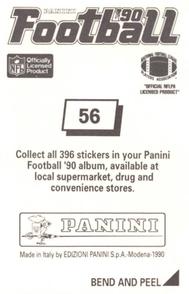 1990 Panini Stickers #56 Bubba McDowell Back