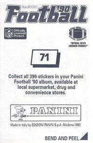 1990 Panini Stickers #71 Chris Hinton Back