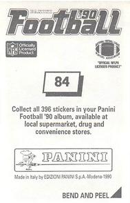 1990 Panini Stickers #84 Christian Okoye Back