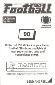 1990 Panini Stickers #90 Stephone Paige Back