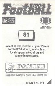 1990 Panini Stickers #91 Derrick Thomas Back