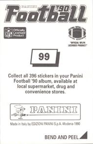 1990 Panini Stickers #99 Mike Dyal Back