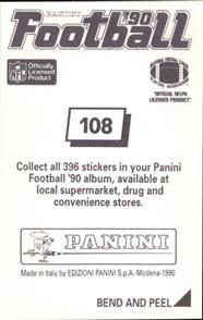 1990 Panini Stickers #108 Mark Clayton Back
