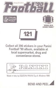1990 Panini Stickers #121 Steve Grogan Back