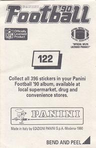 1990 Panini Stickers #122 Hart Lee Dykes Back