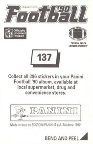 1990 Panini Stickers #137 Al Toon Back