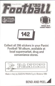 1990 Panini Stickers #142 JoJo Townsell Back