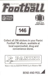 1990 Panini Stickers #146 Keith Willis Back