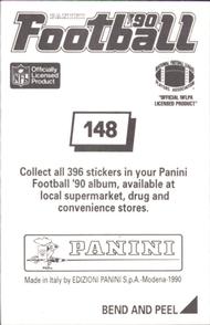1990 Panini Stickers #148 David Little Back