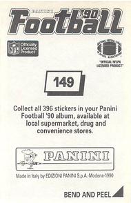 1990 Panini Stickers #149 Greg Lloyd Back