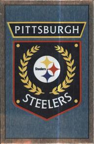 1990 Panini Stickers #154 Pittsburgh Steelers Crest Front