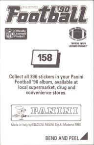 1990 Panini Stickers #158 Rod Woodson Back