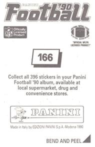 1990 Panini Stickers #166 Courtney Hall Back