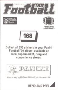 1990 Panini Stickers #168 Gary Plummer Back