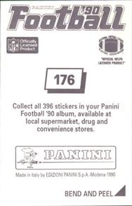 1990 Panini Stickers #176 Rufus Porter Back