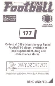 1990 Panini Stickers #177 David Wyman Back