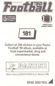 1990 Panini Stickers #181 Eugene Robinson Back