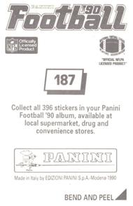 1990 Panini Stickers #187 Rod Woodson Back