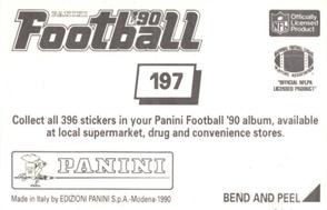 1990 Panini Stickers #197 David Fulcher / Ronnie Lott Back