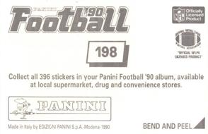1990 Panini Stickers #198 Albert Lewis / Eric Allen Back