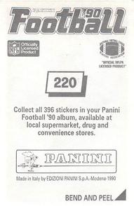 1990 Panini Stickers #220 Aundray Bruce Back