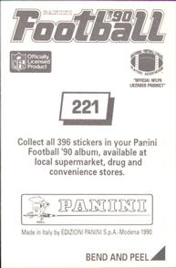 1990 Panini Stickers #221 Jessie Tuggle Back
