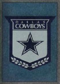 1990 Panini Stickers #235 Dallas Cowboys Crest Front