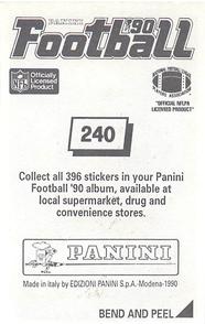 1990 Panini Stickers #240 Troy Aikman Back