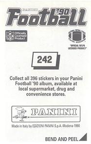 1990 Panini Stickers #242 James Dixon Back