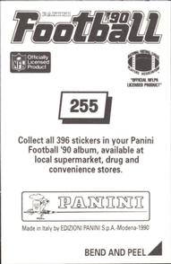1990 Panini Stickers #255 Eddie Murray Back