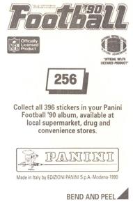 1990 Panini Stickers #256 Detroit Lions Crest Back