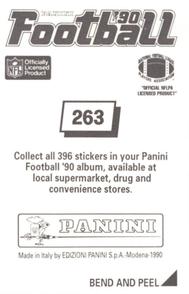 1990 Panini Stickers #263 Mark Murphy Back