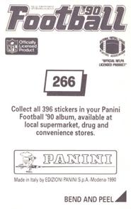 1990 Panini Stickers #266 Chris Jacke Back